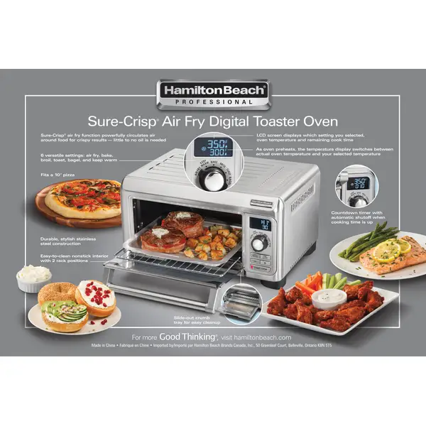 Hamilton Beach Professional Sure-Crisp Air Fry Digital Toaster Oven - 31241