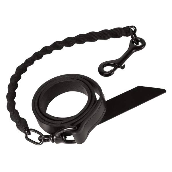 Photo of Brahma Webb Covered Chain Cattle Lead, Black