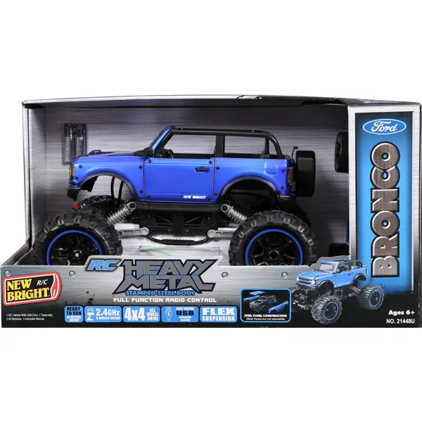 New Bright 1 14 RC 4X4 Heavy Metal Ford Bronco 21448U Blain s Farm Fleet