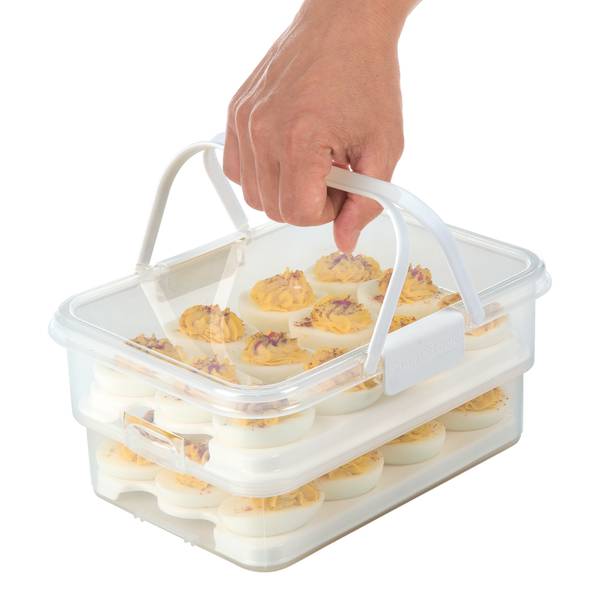Rubbermaid, Kitchen, Rubbermaid Deviled Egg Keeper Tray Container Carrier  Food Storage