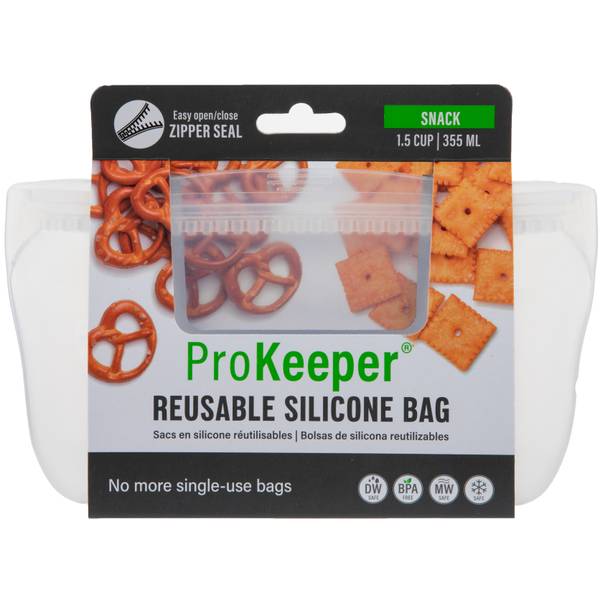 Progressive 1 Count Prokeeper Reusable Silicone Snack Bag Pks 20c Blains Farm And Fleet