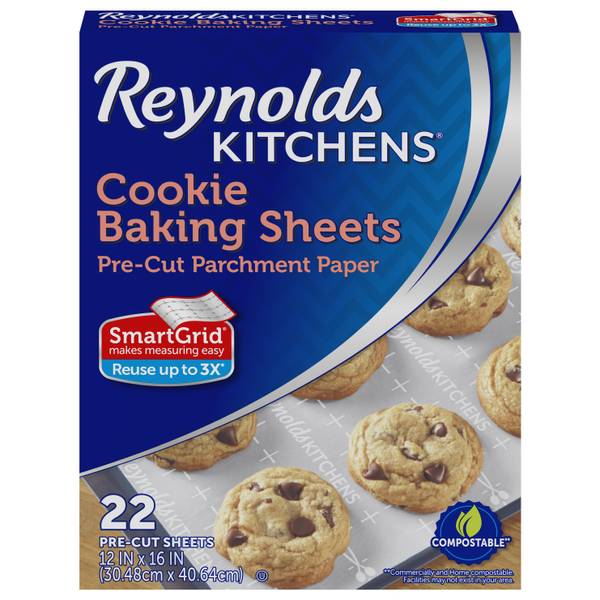 Reynolds Wrap 22-Count Pre-Cut Parchment Paper Baking Sheets - 00G71335