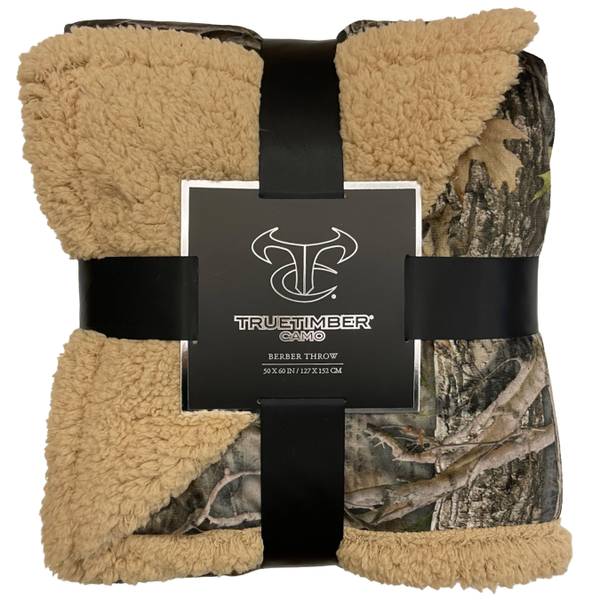 Northpoint Trading True Timber Camo Sherpa Throw 865 Blain's Farm