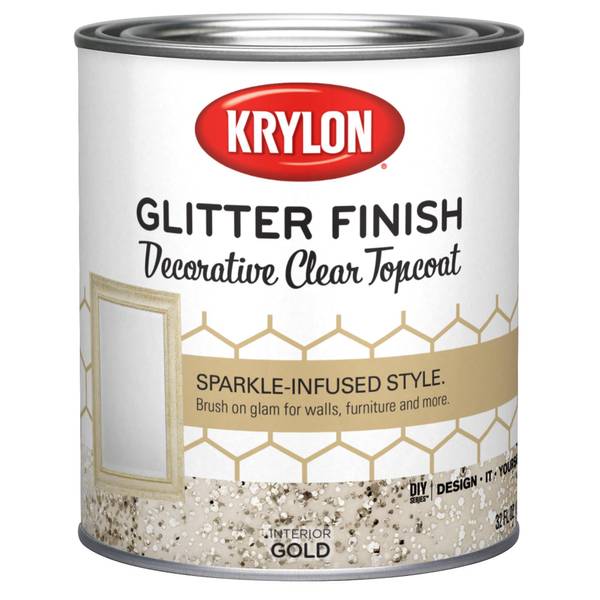 Home Decor- Rust-Oleum Iridescent Glitter Wall Paint Review 