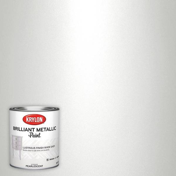 Krylon Pearlescent Latex Metallic Paint, 1 quart 