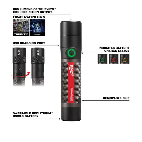 milwaukee 700 lumen flashlight warranty 2367-20 M12 Rover Lumens Repair Flood Light with USB Charging- Bare Tool The ROVER flood light comes equipped with a strong rear SPECIAL BUY! Milwaukee M18 Rover