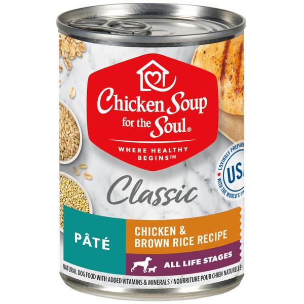 Chicken Soup 13 oz Classic Dog Chicken & Brown Rice Recipe Canned Dog