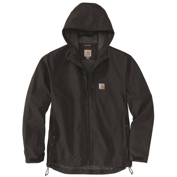 Carhartt Men's Rugged Flex Relaxed Fit Flannel Fleece Lined Hooded Shirt  Jacket - 105938211-L