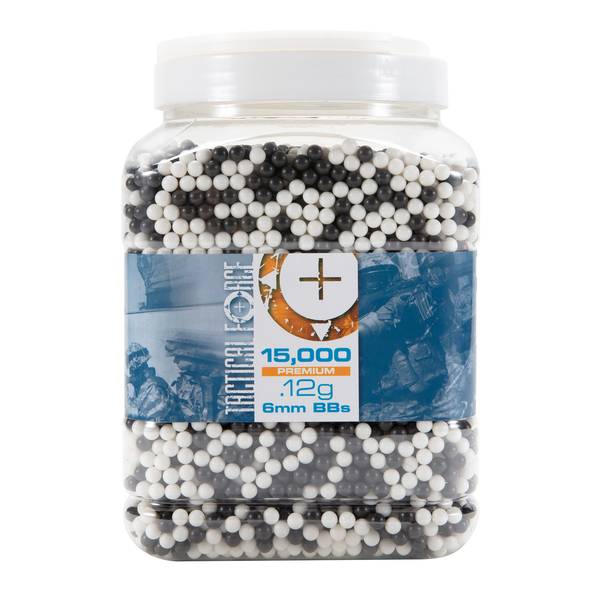 Photo of 15,000-Count Tactical Force .12 gram White/Black BBs