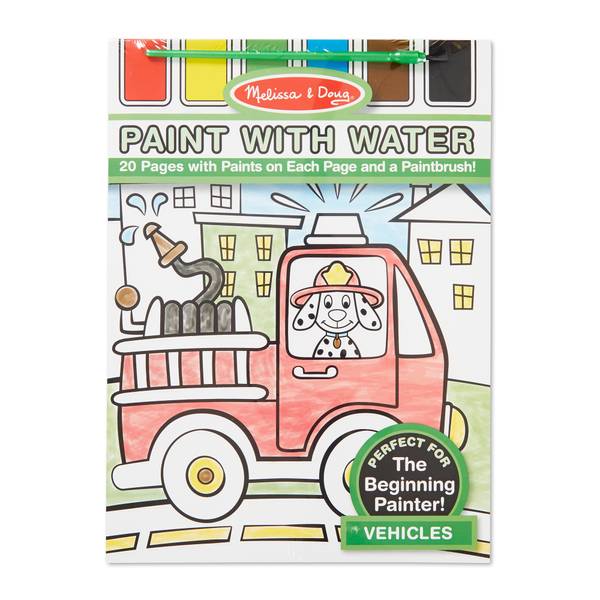 Melissa & Doug Paint with Water-Vehicles - 4164
