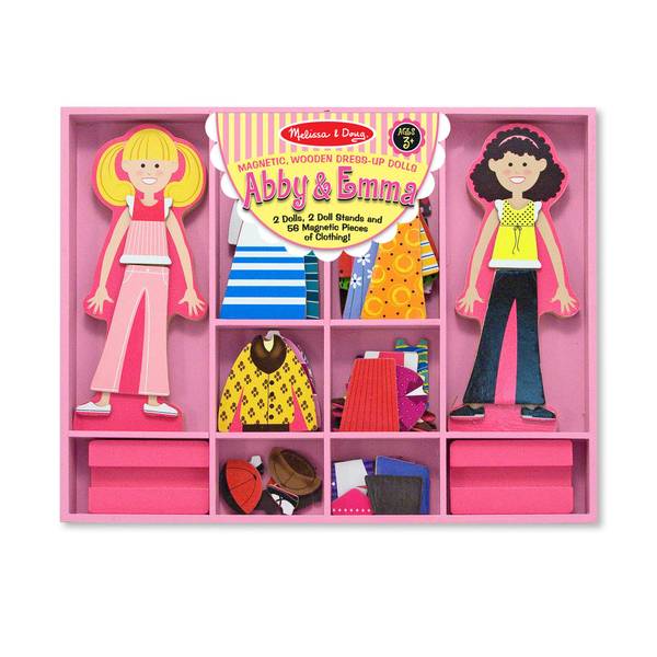 Melissa & Doug Abby and Emma Magnetic Dress-Up - 50553 | Blain's Farm ...