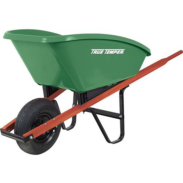 true temper green wheelbarrow