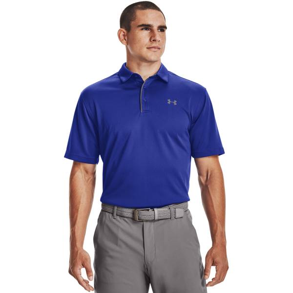 Under Armour Tech Short-Sleeve Polo for Men - Royal/Graphite - XL