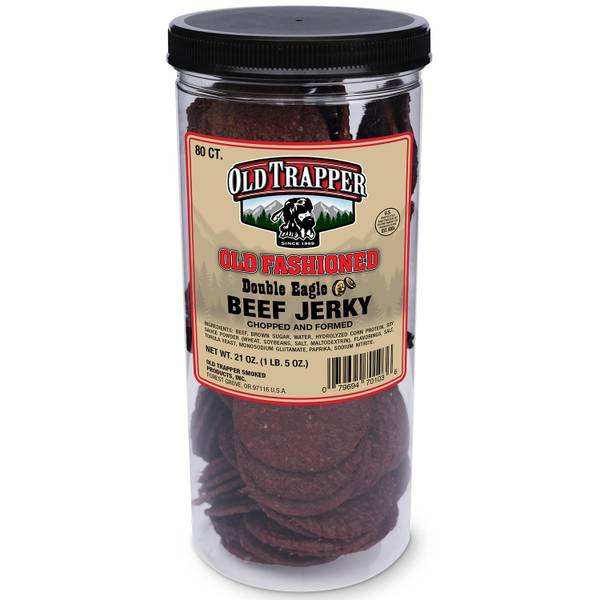 Old Trapper Double Eagle Beef Jerky, Old Fashioned, 80 Count