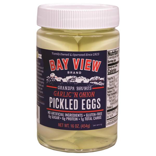 Photo of 16 oz Garlic & Onion Pickled Eggs