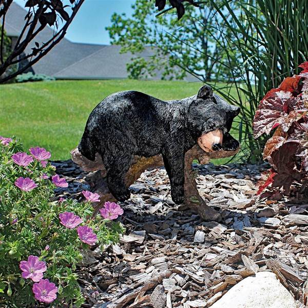 Photo of Catnapping Black Bear Statue