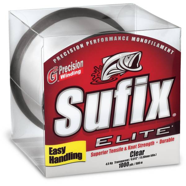 Sufix Superior 15 Lb Test Monofilament Fishing Line - 840 Yard Spool, Clear