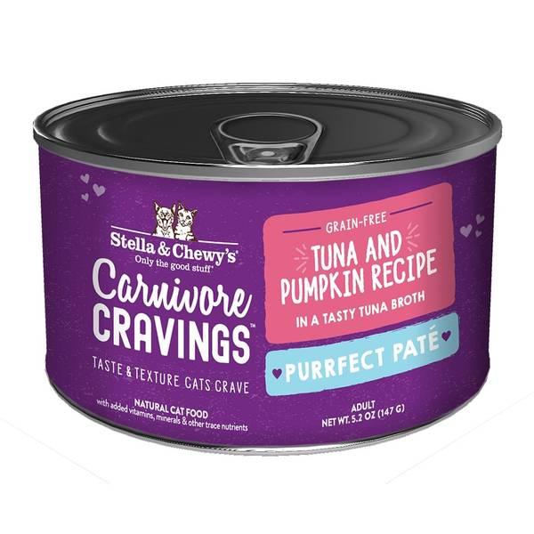 Photo of Carnivore Cravings Purrfect Tuna & Pumpkin Pate, 5.2 oz, Tender Smooth