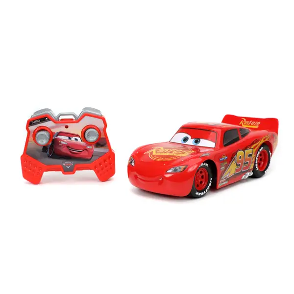 Jada Toys Disney Pixar Cars Lightning McQueen 1:14 RC Car, 1 Unit