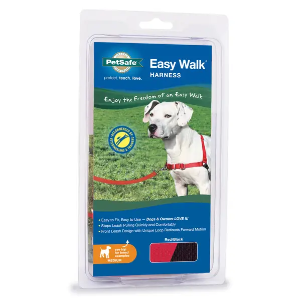 PetSafe Deluxe Easy Walk Dog Harness, No-Pull Dog Training, Medium/Large,  Steel