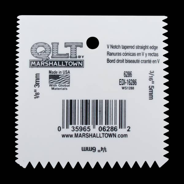 QLT by Marshalltown Plastic Notch Spreader - 6286 | Blain's Farm & Fleet