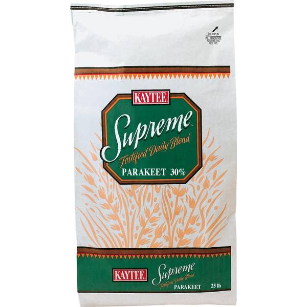 kaytee supreme parakeet food 25 lbs