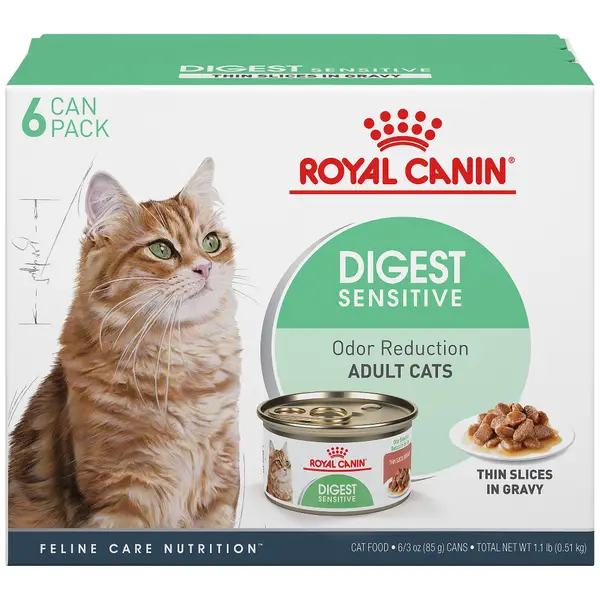 Royal Canin 6 Pack 3 oz Feline Care Nutrition Digest Sensitive