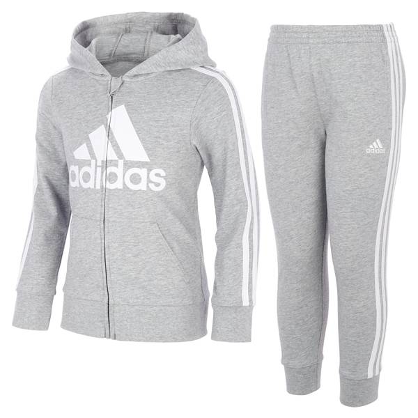 Adidas Boy's Zip Front French Terry Hooded Jacket and Joggers Set ...