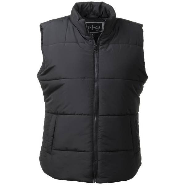 womens gray puffer vest