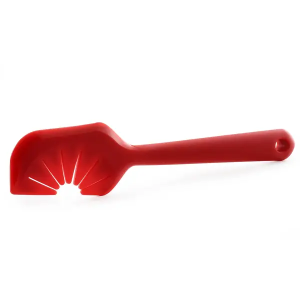 Farberware 4-Piece Whisk, Spatula, Spoon Spatula and Basting Brush Silicone Set in Red
