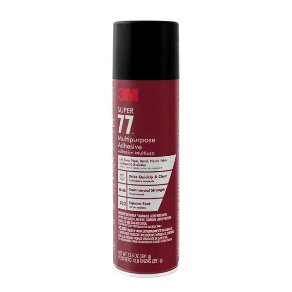 3M Super 77 Spray Adhesive 13.8 oz. Net Wt.
