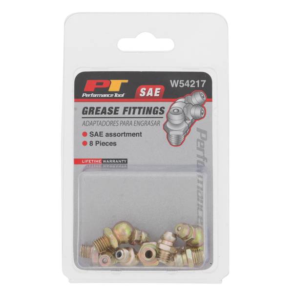 8-Piece SAE Grease Fitting Assortment