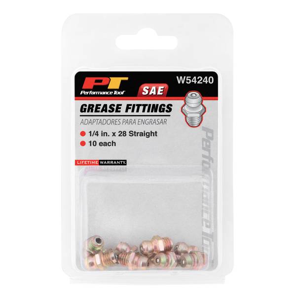 Photo of 10-Pack 1/4-28 Grease Fittings