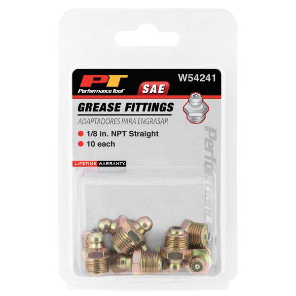 Photo of 10-Pack 1/8 NPT Grease Fittings