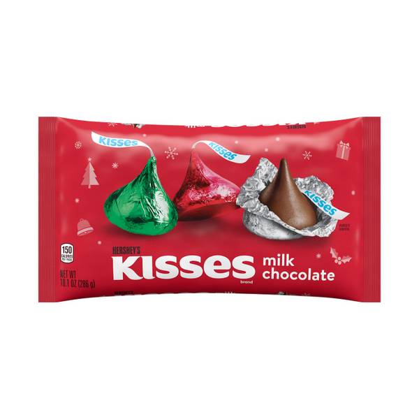 Hershey's 10.1 oz KISSES Milk Chocolate Candy Bag