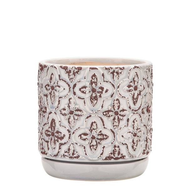 Photo of French Rustic Planter in White Finish