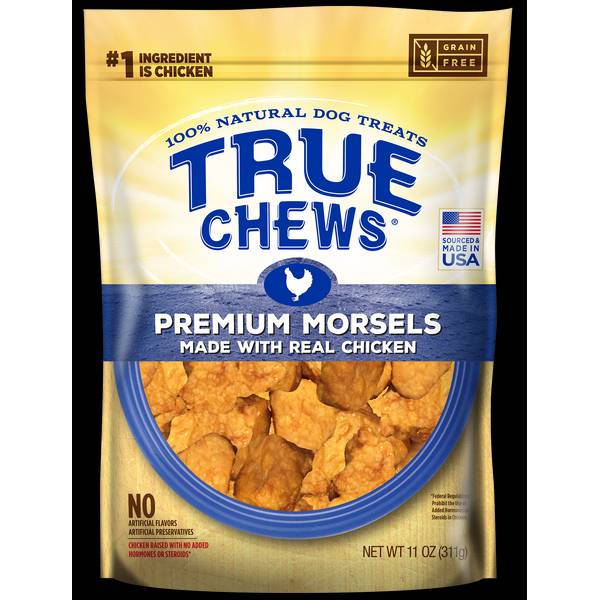 True Chews 11 oz Premium Morsels with Real Chicken GrainFree Dog