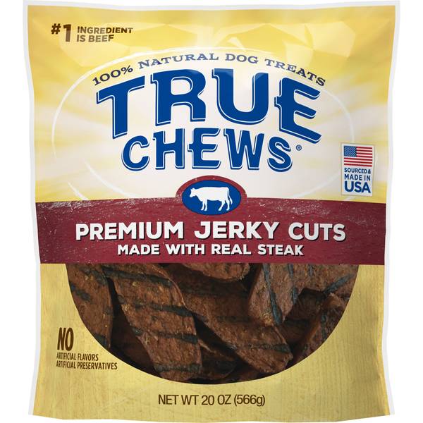 True Chews 20 oz Premium Jerky Cuts with Real Sirloin Steak Dog Treats
