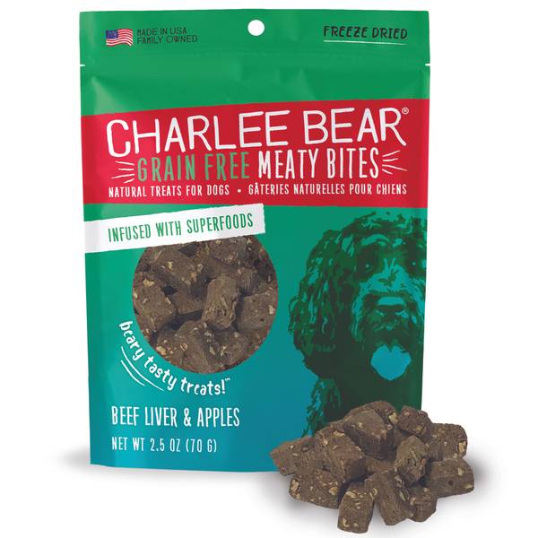 Photo of Meaty Bites Beef Liver & Apples Treats, 2.5 oz Raw Freeze-Dried Meat