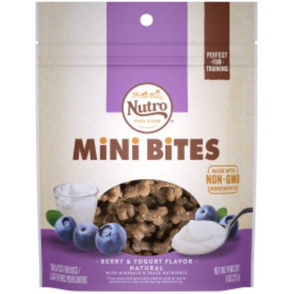 Nutro 8 oz Mini Bites Dog Treats Berry & Yogurt Flavor NUT12628 Blain's Farm & Fleet