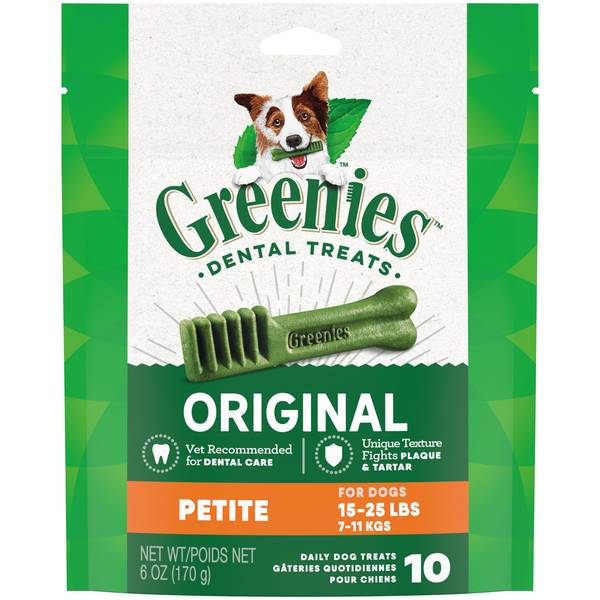 Photo of Original Petite Natural Dental Care Dog Treats, 6 oz, Cleans Teeth, Freshens Breath