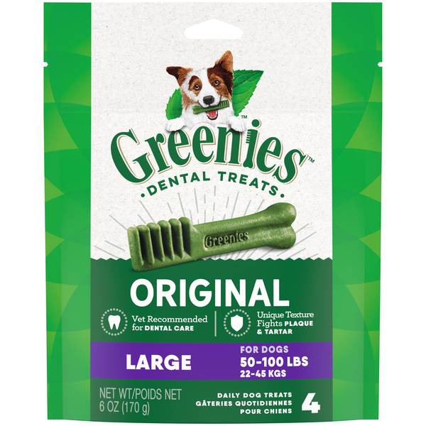 Photo of Original Large Natural Dental Dog Treats 6 oz, Cleans Teeth, Freshens Breath