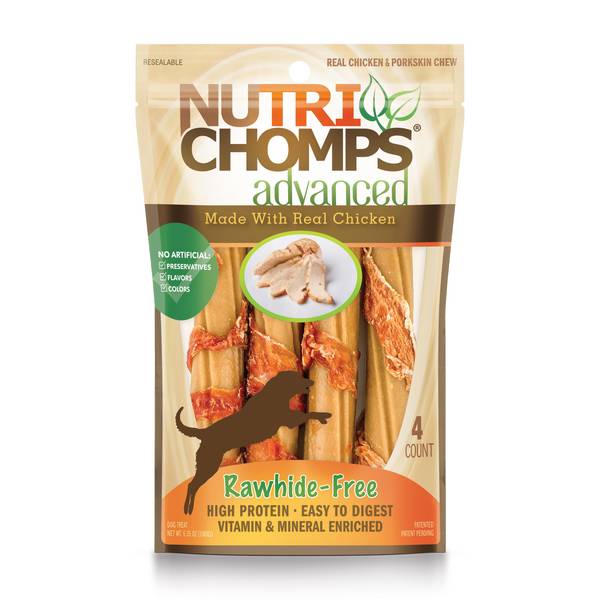 Photo of 4-Count Advanced Chicken Flavor Twists Dog Chews, 6"