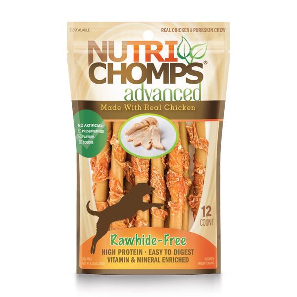Photo of 12-Count Advanced Chicken Flavor Mini Twists 6" Real Chews