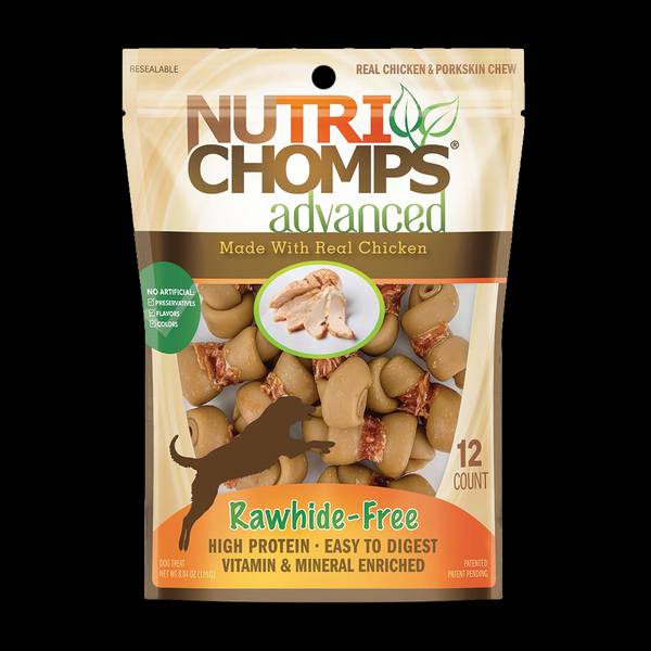 Photo of 12-Count Advanced Chicken Flavor Mini Knots Dog Chews, 2.5" Rawhide-free