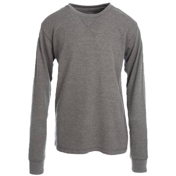 Hearth & Lodge Boy's Thermal Crew Neck, Hthr Grey 003, S - 19186-003BL ...