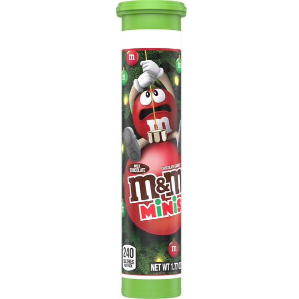 Peanut Butter M&M'S Minis Candy Mega Tube, 24 Ct Box | M&M'S
