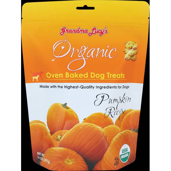 Grandma Lucy's 14 oz Organic Baked Pumpkin Dog Treats 8220069 Blain