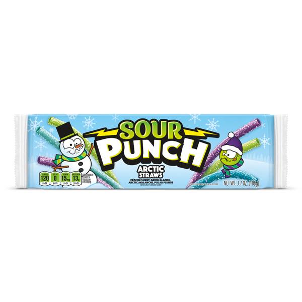 Sour Punch 3.7 oz Christmas Arctic Straws