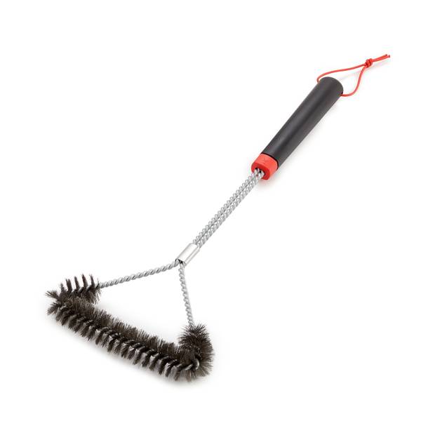 1pc Bbq Grill Brush, 3-in-1 Stainless Steel Wire Bristles Cleaning Brush  For Grilling Cooking